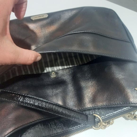 Mimco vintage black and bronze shoulder bag with gold hardware. - Picture 6 of 8